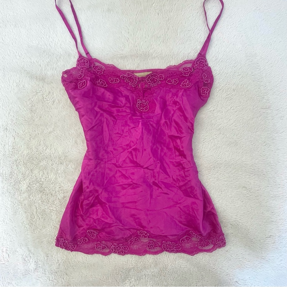 ‼️SOLD‼️ 100% Silk Beaded Tank